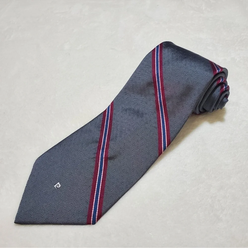 Pierre Cardin Striped Navy Tie‎